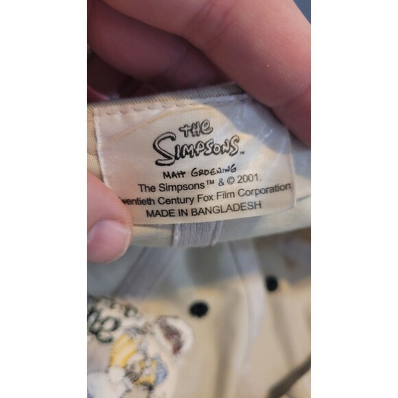 The Simpsons Hat Matt Groening Homer Slice Cap 2001 Golf Pizza 20th Century Fox - Picture 6 of 7